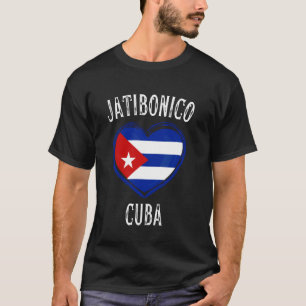 Camiseta Cuba Bandera Corazón Jatibonico Ciudad