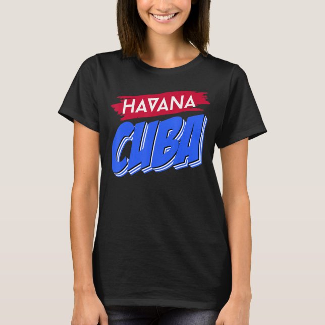 Camiseta Cuba Bandera cubana España Ciudad de La Habana Cub (Anverso)