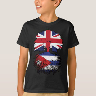 Camiseta Cuba Bandera de los árboles cubanos británicos del