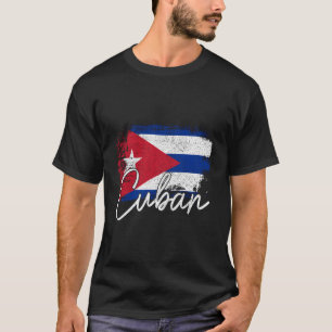 Camiseta Cuba Bandera las raíces del Orgullo Cubano