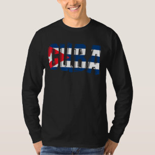 Camiseta Cuba bandera mapas cubanos cuba para mujeres y hom
