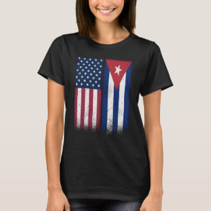 Camiseta Cuba Banderas cubanoamericanas enorgullecen a Esta