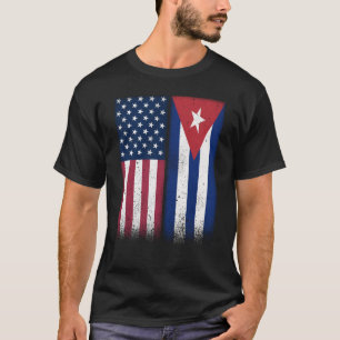 Camiseta Cuba Banderas cubanoamericanas enorgullecen a Esta