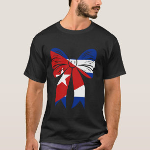 Camiseta Cuba Coqueta Lazo Lindo Delgado Bandera Cubana
