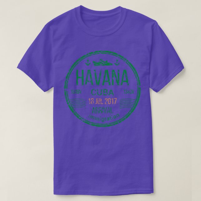 Camiseta Cuba de La Habana (Diseño del anverso)