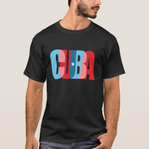 Camiseta CUBA - diseño textual de moda