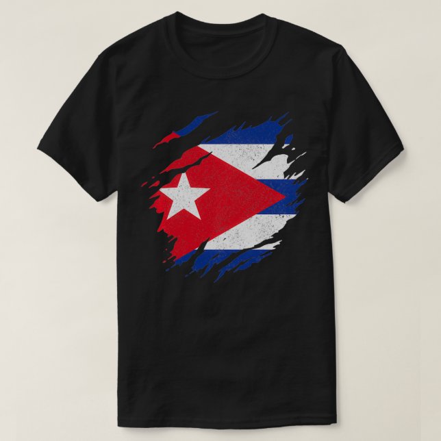 Camiseta Cuba Flag Cuban Pride Vintage Cuba Pullover  (Diseño del anverso)