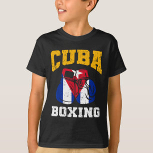 Camiseta Cuba Guantes de boxeo Bandera Cubana Equipo de Box
