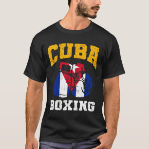Camiseta Cuba Guantes de boxeo Bandera Cubana Equipo de Box