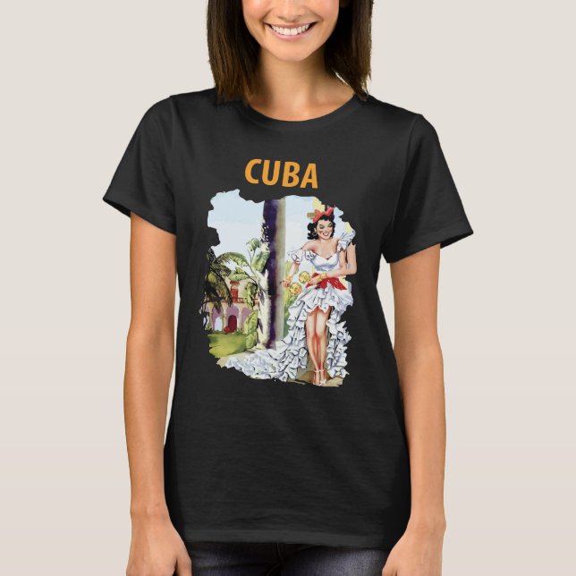 Camiseta Cuba, Isla de vacaciones (Anverso)