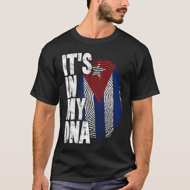 Camiseta Cuba It's In My DNA For Men Women Flag Cubans (Anverso)
