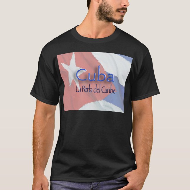 Camiseta CUBA - La Perla del Caribe (Anverso)