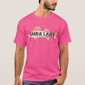 Camiseta Cuba Lago Nueva York NY Lakelife Pescado de Anglag