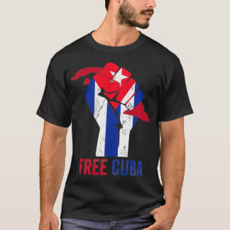 Camiseta Cuba Libre patria y vida perturbada Cuba SOS Cuba