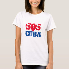 Camiseta Cuba libre SOS Cuba azul rojo