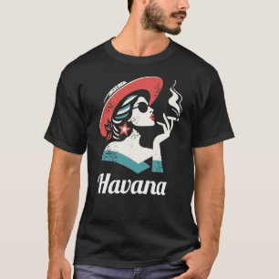 Camiseta Cuba País con bello diseño femenino