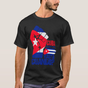 Camiseta Cuba Patria Y Vida Bandera Cubana Patria Cubano Cu