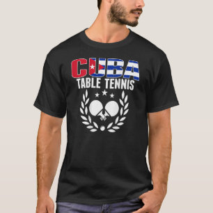 Camiseta Cuba Ping Pong, equipo cubano de tenis de mesa