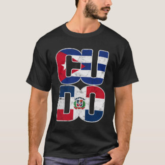 Camiseta Cuba República Dominicana Banda de Bandera Cubana