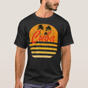 Camiseta Cuba Vintage Retro 70 Throwback Surf