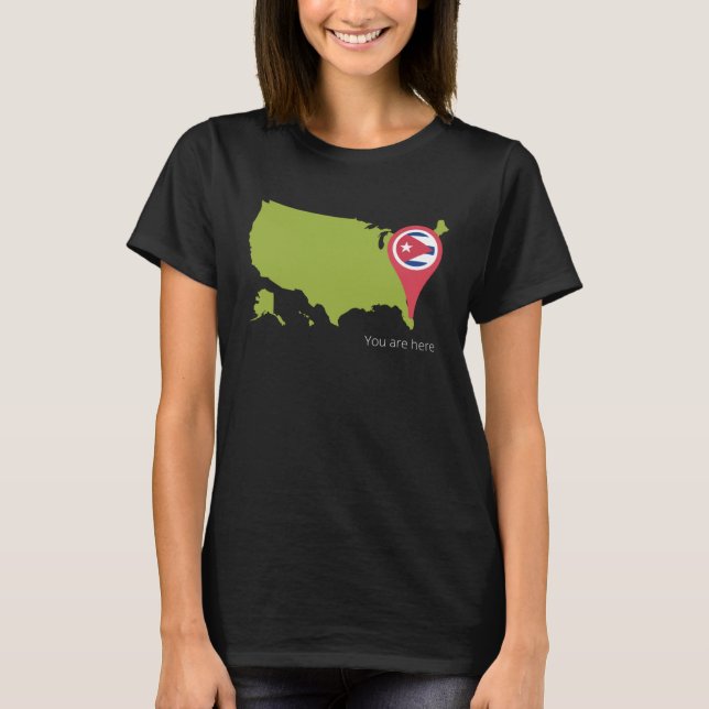 Camiseta Cuba You are Her USA Cuban Pride 305 Miami Florida (Anverso)
