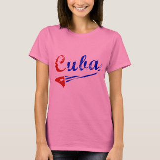 Camiseta Cuban shirt with cuban flag