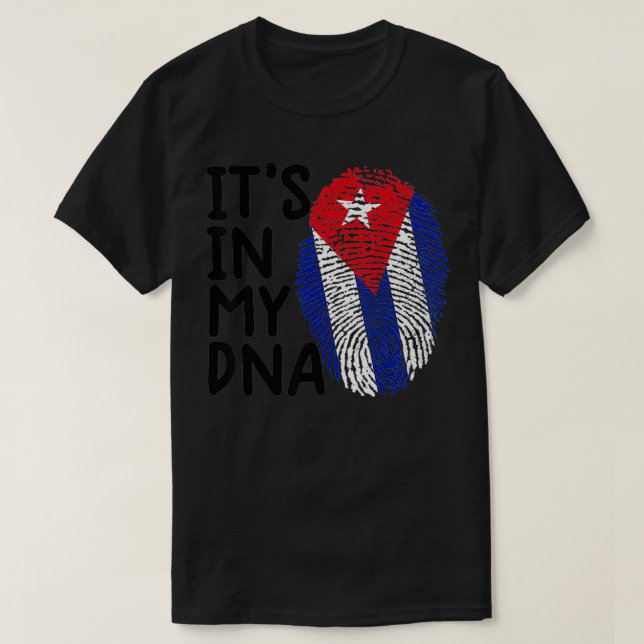 camiseta cubana mujeres Bandera cubana hombre ESTÁ (Diseño del anverso)