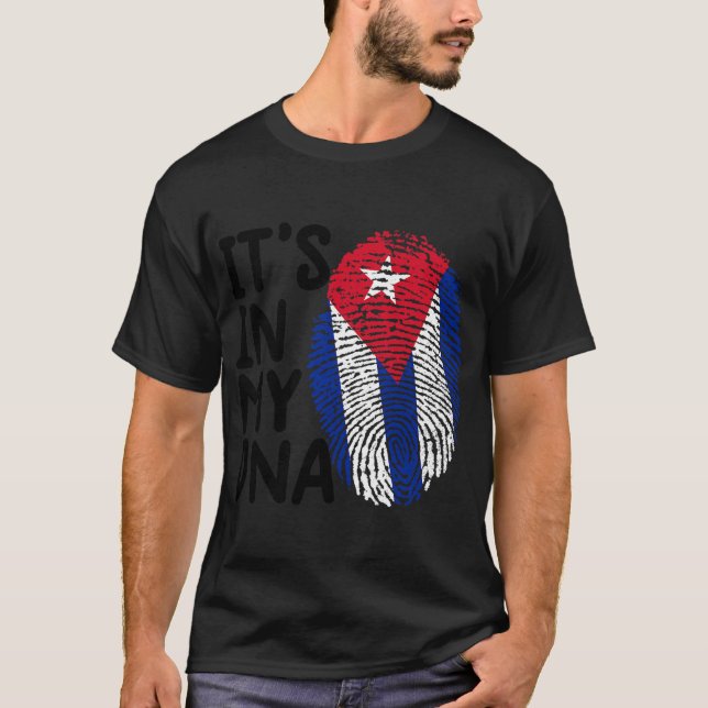 camiseta cubana mujeres camiseta con bandera cuban (Anverso)