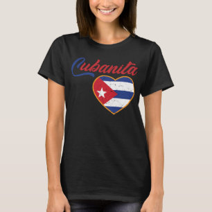 Camiseta Cubanita: Bandera cubana de los Chicas cubanos, Ch