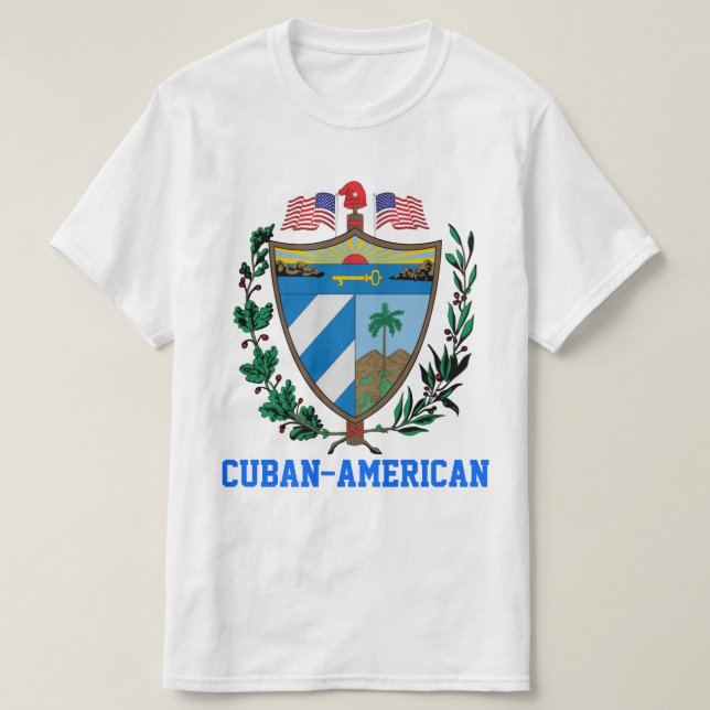 Camiseta Cubano-Americano (Diseño del anverso)