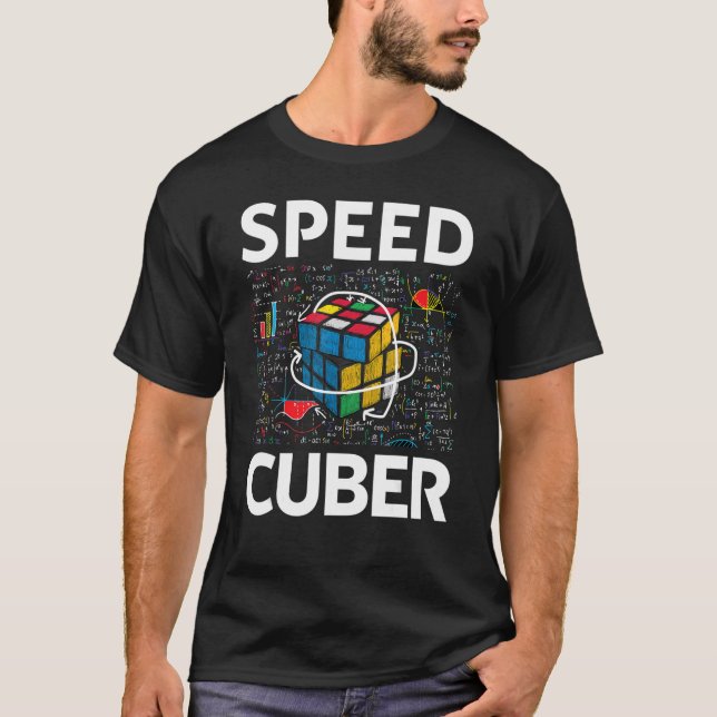 Camiseta Cuber de Velocidad Rompecabezas Competitivo Speedc (Anverso)