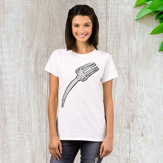 Camiseta Cubertería Rusa Retro de Horquilla Vintage (Subido por el creador)