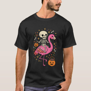 Camiseta Cubeta De Caramelo De Esqueleto De Flamenco De Hal