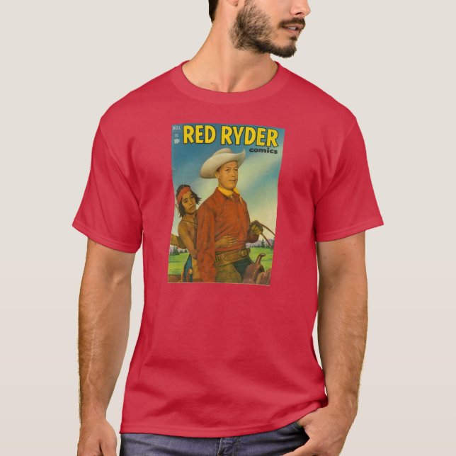 Camiseta Cubierta 1951 de cómic ROJA de RYDER de la (Anverso)