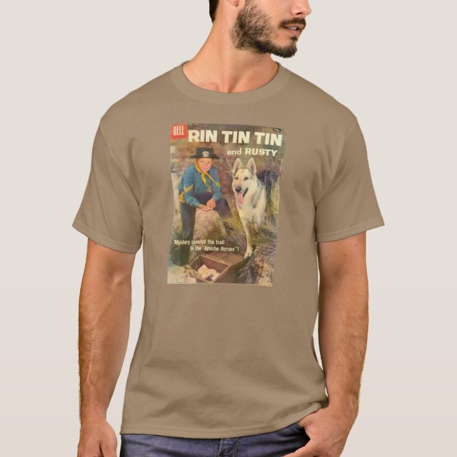 Camiseta Cubierta 1958 de cómic de Rin TinTin de la (Anverso)
