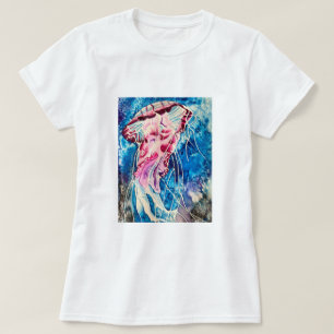 Camiseta Cubierta acuática de gelatina arte oceánico