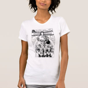 Camiseta Cubierta cómica de tres linternas verdes, blanco