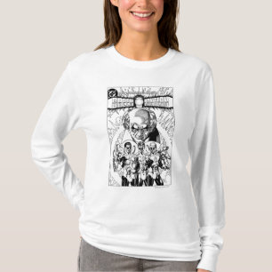 Camiseta Cubierta cómica de tres linternas verdes, blanco