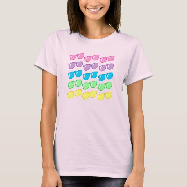 Camiseta Cubierta de gafas de sol buenas de búsqueda (Anverso)