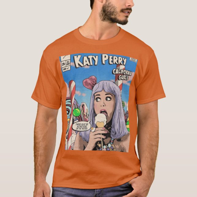 Camiseta Cubierta de historieta retro Cesio de arte de músi (Anverso)