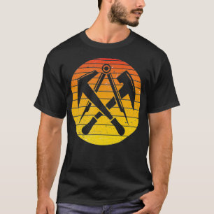 Camiseta Cubierta De La Guilda De Roofers Rótulo Naranja Vi