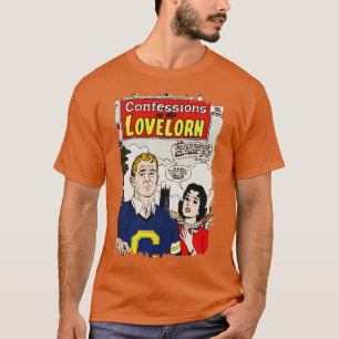 Camiseta Cubierta de libro de historietas rotas Retro Heart