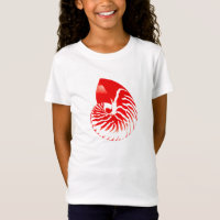 Cubierta de Nautilus - rojo oscuro y blanco