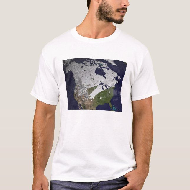 Camiseta Cubierta de nieve en el hemisferio norte (Anverso)