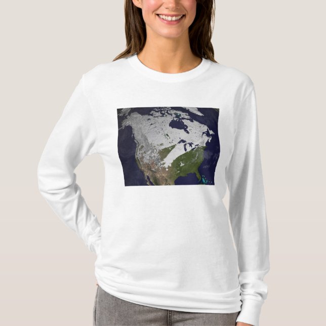 Camiseta Cubierta de nieve en el hemisferio norte (Anverso)
