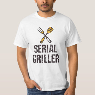 Camiseta Cubierta de parrilladas serie Grill BBQ master Gri