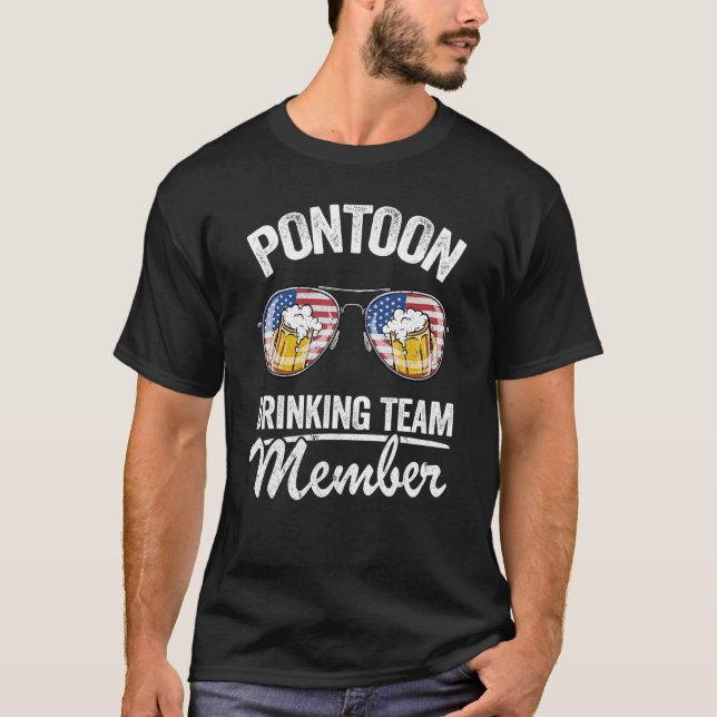 Camiseta Cubierta de Pontoon Equipo de Bebida Miembro Boer  (Anverso)