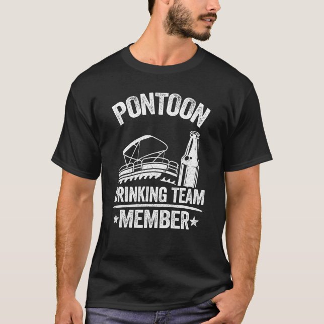 Camiseta Cubierta de Pontoon Equipo de Bebida Miembro Boer  (Anverso)