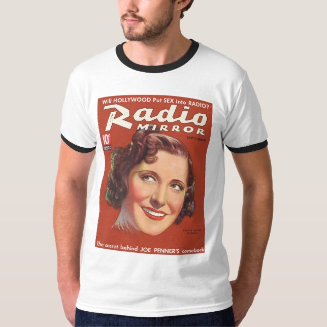 Camiseta Cubierta de radio 1936 del mag del espejo de (Anverso)