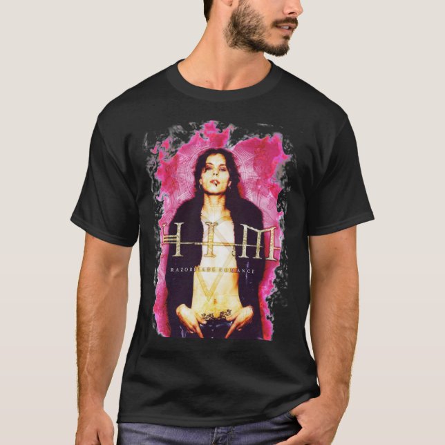 Camiseta Cubierta de Romance de la banda Tee Razorblade Hea (Anverso)